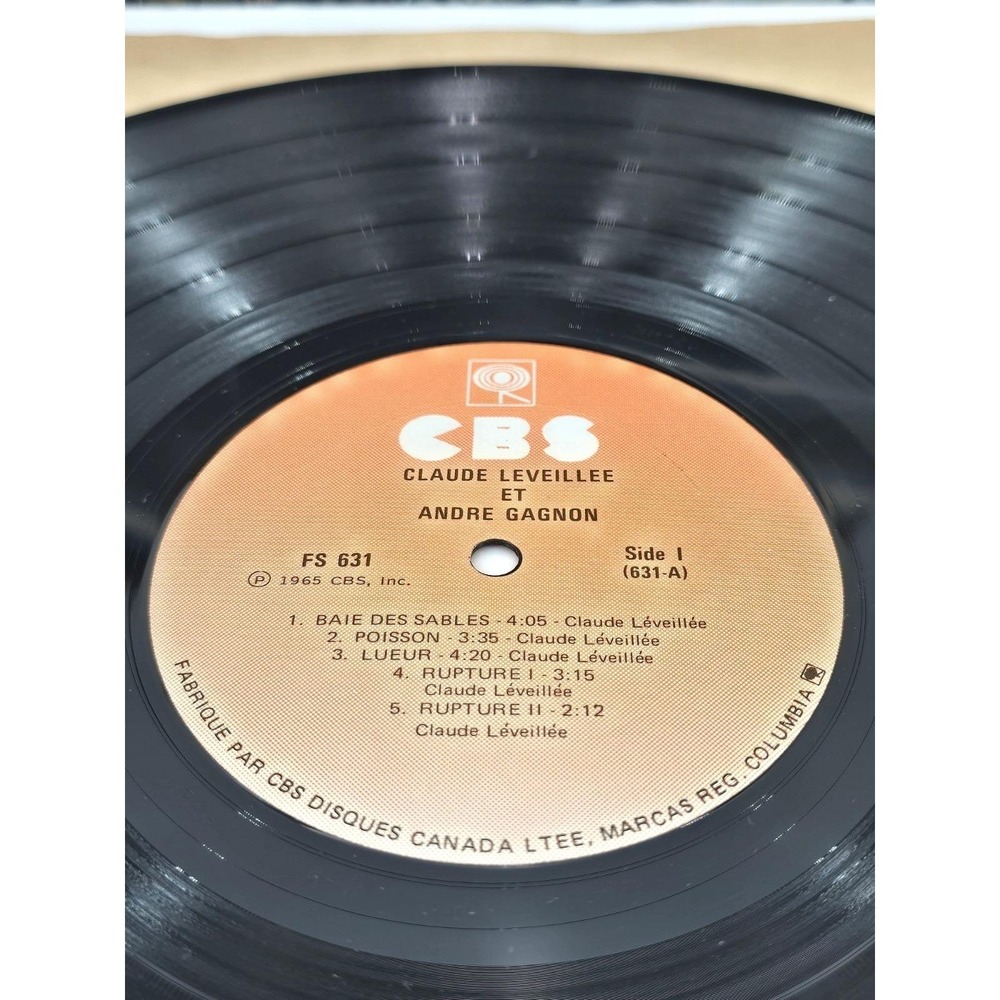 Claude Leveilee et Andre Gagnon LP Vinyl Jazz 1965 CBS FS 631 VG+ - Picture 6 of 8